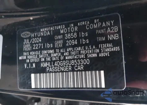 2025 Hyundai Elantra Se from USA, damaged, VIN KMHLL4DG9SU853300